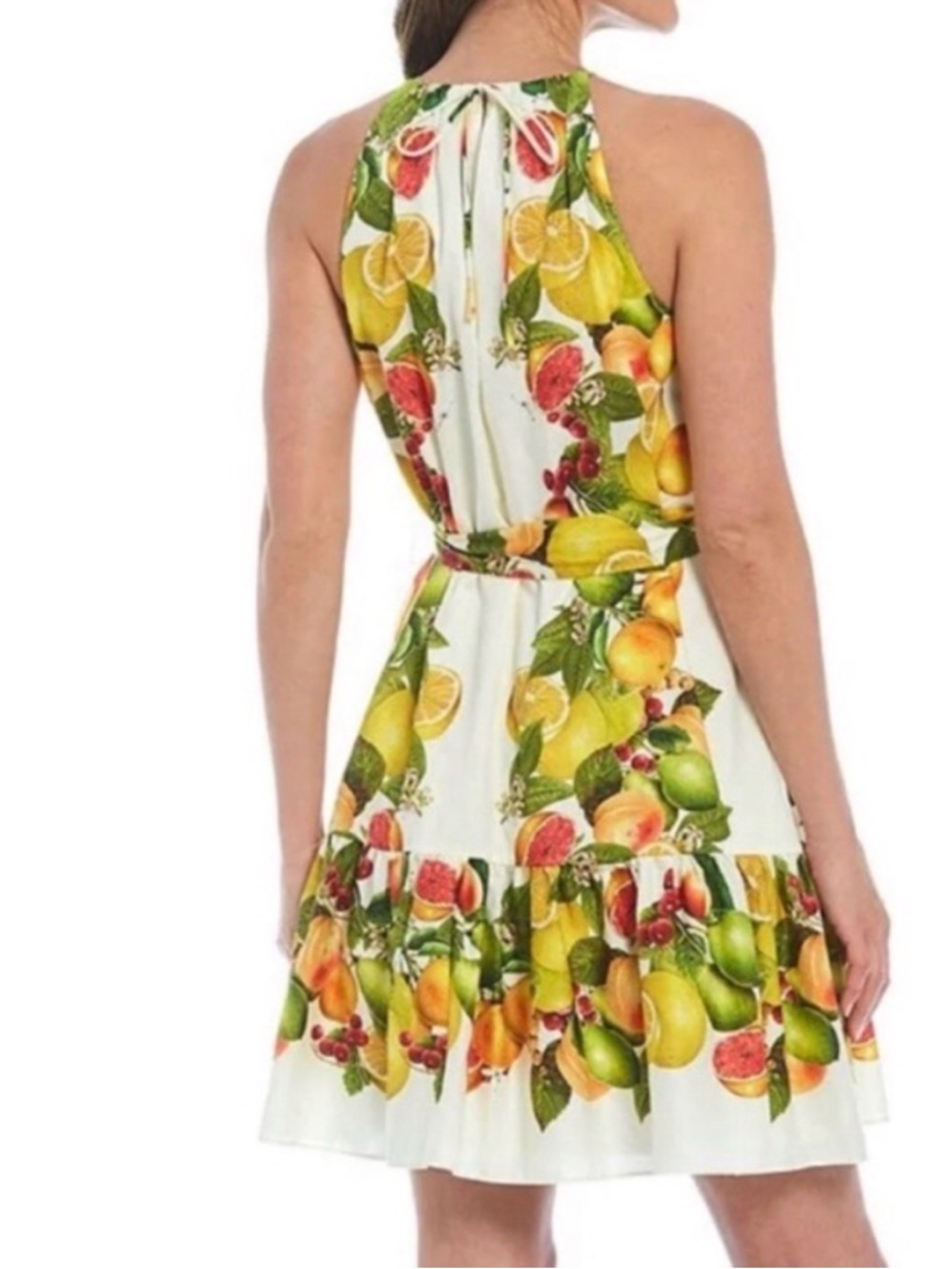 ANTONIO MELANI Antonio Melani Sloan Halter Citrus Print Dress β’ EUC β’ Size 12 - Picture 2 of 16